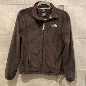 The North Face brown fleece jacket